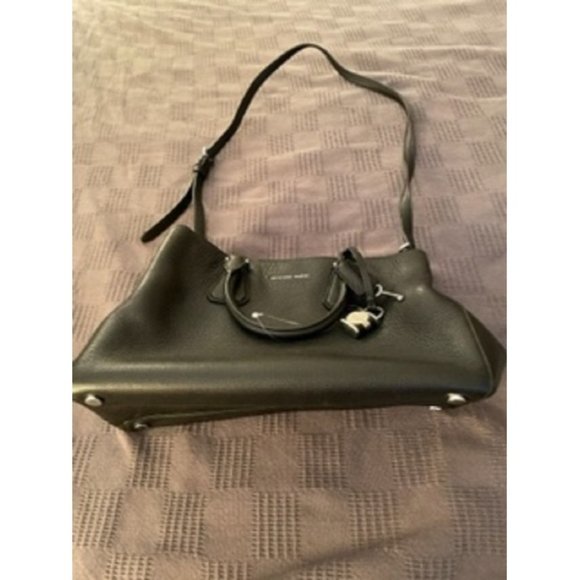 *Michael Kors Pebbled Tote Black Leather Satchel - Picture 2 of 7